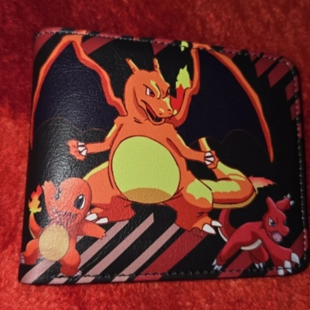 New Pokemon Charizard Anime Manga Leather Wallet
